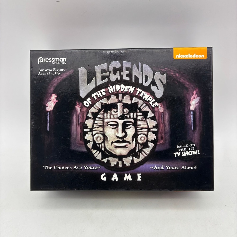 Legends of the Hidden Temple Board Game Nickelodeon Pressman Open Box Unused